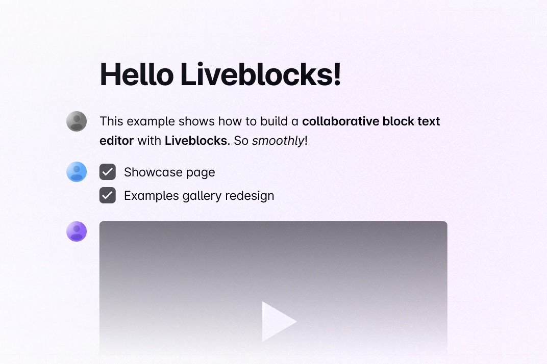 Image of Collaborative Block Text Editor